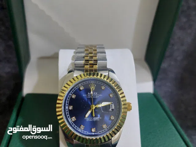 ساعة رولكس ديت جست (أوتوماتيك) - ظهر مكشوف - ميناء أزرق ملكي - إصدار فخم HIGH QUALITY