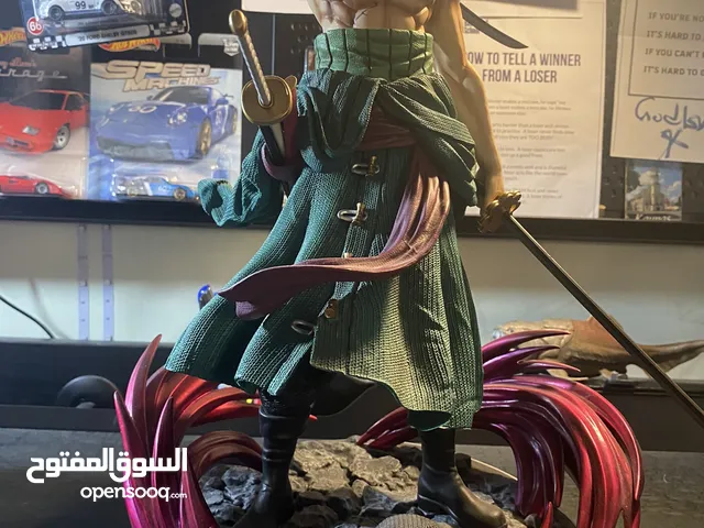 Zoro from one piece anime action statue, 40cm tall