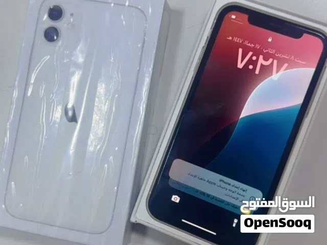 ايفون 11 ذاكرة 128 لون ابيض كفاله