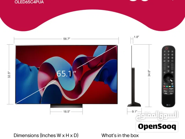 LG C4 65inch oled 4k