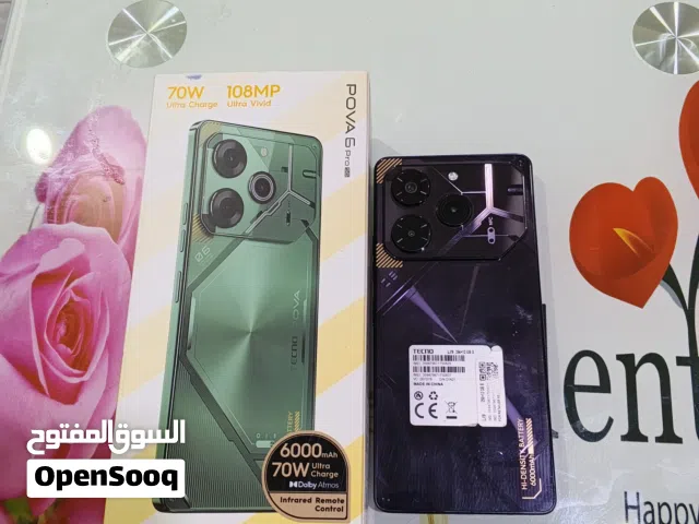 اسم الجهاز TECNO POVA 6 Pro 5G جهاز جديد وحديث وفول مواصفات يدعم 90فريم بوبجي وباقي الالعاب
