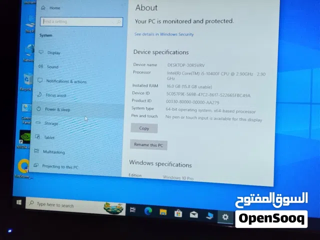 Intel i5 10400f ram 16 and ssd 500