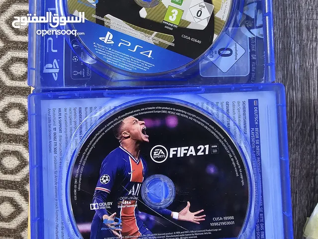 FIFA 21 And PES16 للبيع ولا شخط مع البكيت لكل سيديه PS4