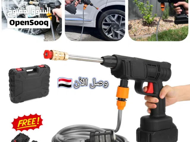 سرويس متنقل 2 بطارية دبل 48 فولت  لغسيل السيارات وتنظيف الأسطح المرتفعة والمكيفات ورش المزارع وصبات