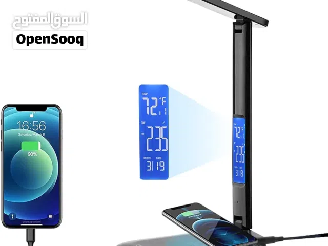 مصباح مكتب شاحن لاسلكي بقوة 15 واط اضاءه LED