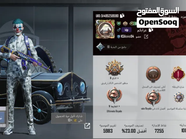 Pubg Accounts and Characters for Sale in Sana'a