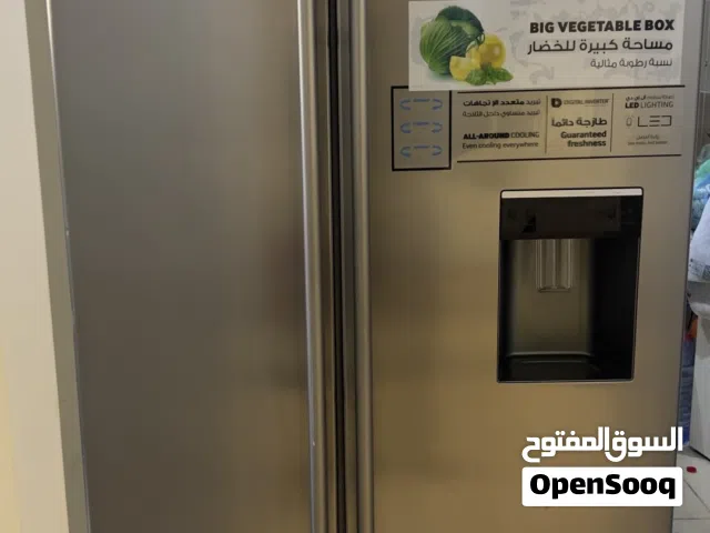 ثلاجة سامسونج دولابي (Side by Side) ستيل بحالة ممتازة جداً - شبه جديدة