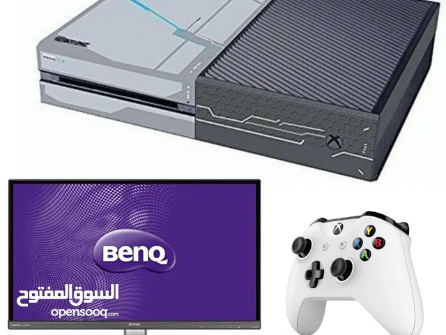 (عرض خياال) اكسبوكس ون HALO EDITION ون تيرا + شاشة قيمنق BENQ + يد تحكم اصليه + 4 سيديات مجانا