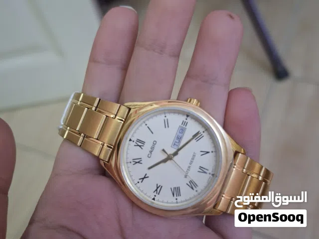 ساعة Casio ANALOGE أصلية جديدة لم تلبس بالعلبة والتيكيت والفاتورة