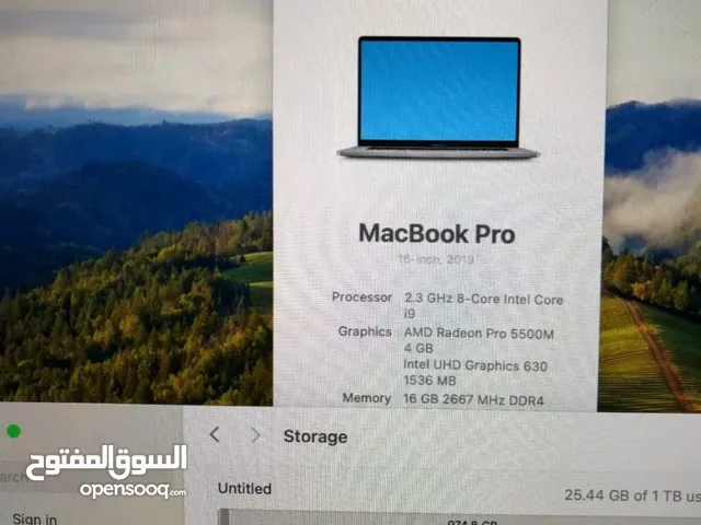 Macbook pro -2019 core i9