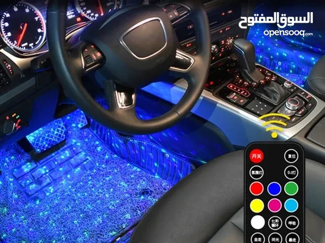 مصابيح LED للسيارة والمنزل مع ريموت ومستشعر صوت متعددة الاستخدامات