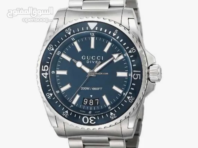 Original Gucci Dive 136203 Blue Silver-Tone Men’s Watch