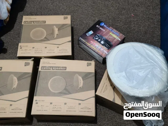 Ceiling speakers with amplifier