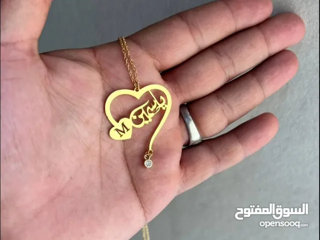 سلسل نسائية أطفال مواليد بلاسم الذي تبغونه تصمم حسب الطلب مطلي ذهب اول فضه