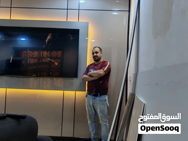 مستعدون لعمل جميع انواع الديكورات  الحديثه سقوف جدار وجبسن وبديل الرخام والبديل الشيبورد