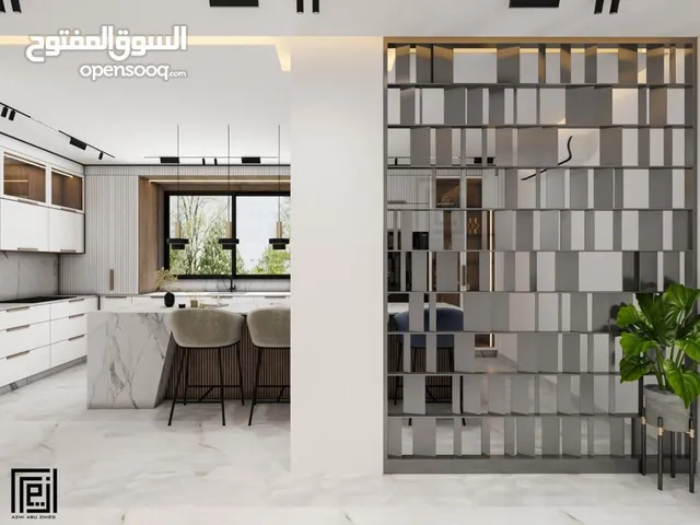 شقة مميزة بإطلالة مميزة مشطبة لغاية القصارة مع تصميم ديكور داخلي