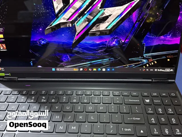 لابتوب ايسر كيمنك بمواصفات جباره حجم 16 3k 240 hz اولد