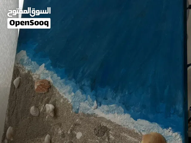 لوحه مرسومه يدويا للبحر