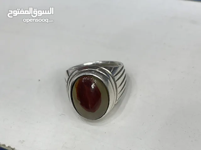 خاتم صياغه عمانيه ممتازه بحجر مصور يماني