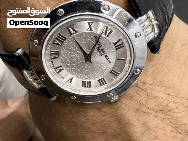 Pierre Balmain Paris Swiss Made Watch – Black Leather Strap