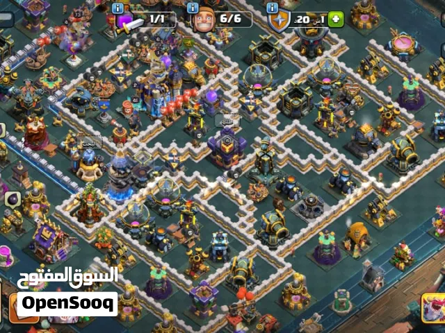 حساب كلاش اوف كلانس قرية 18 شبة ماكس