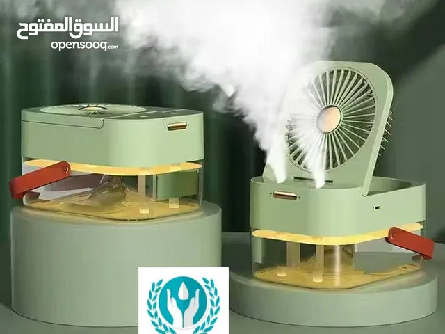 مروحة بخاخ صحراوية توصيل عبر USB بها منفذين للرذاذ تنفع فواحه