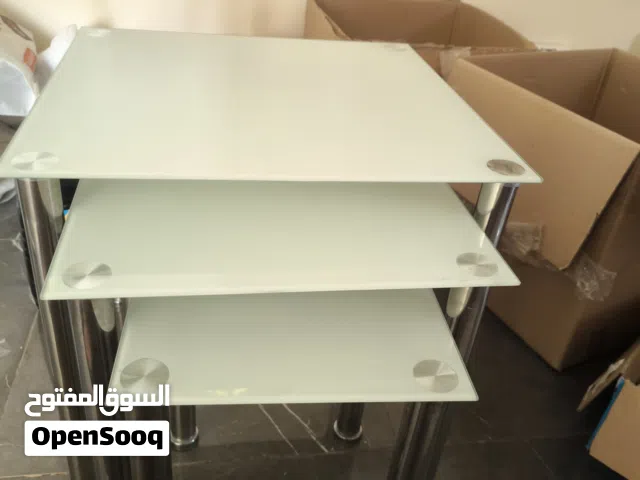 3chest of glass tables heavy duty