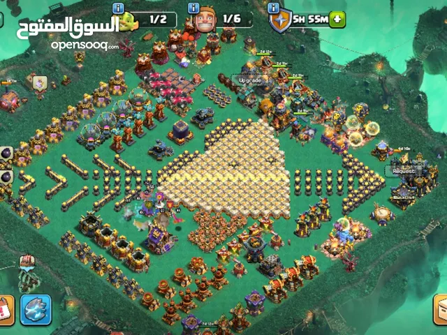 CLASH OF CLANS ACCOUNT TOWN HALL 17 HEROES MAXED حساب كلاش مكس