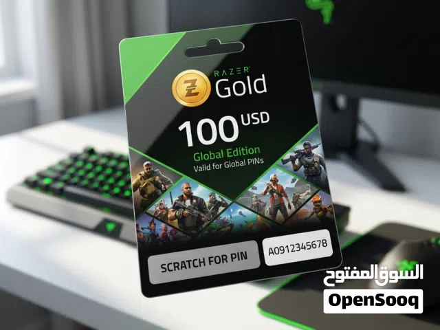 Razer Gold gaming card for Sale in Sharjah