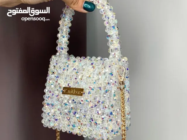 شنط خرز كريستال يدوي بتصميم أنيق وعصري