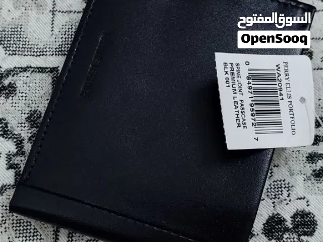 محفظة Perry Ellis أصلية (جلد طبيعي Premium) مستوردة من لندن
