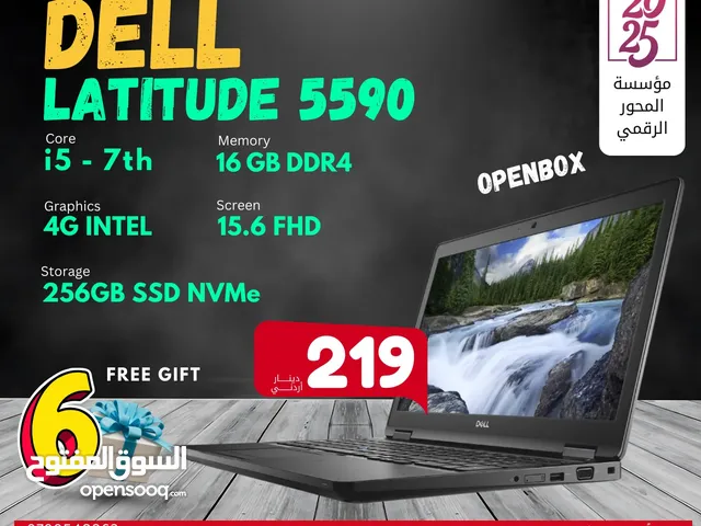 جهاز ديل كور اي 5 احترافي للقيام بلاعمال والدراسة Dell LATITUDE 5590 Core i5-7200U