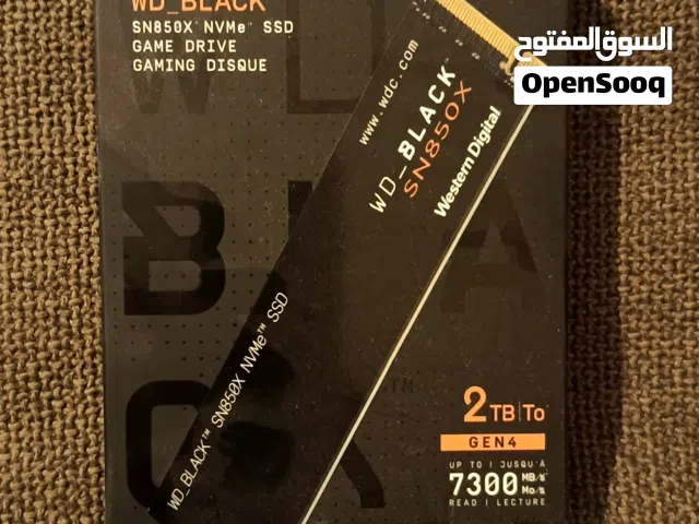 2TB WD BLACK SN850X 7300mb read PCIe Gen 4.0 SSD WDC NVME Western Digital Caviar