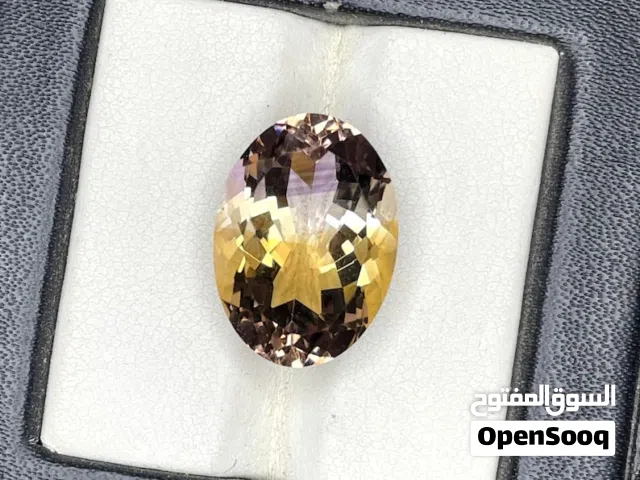 حجر أمترين برازيلي طبيعي مع فحص المختبر natural brazilian ametrine stone with lab test prove