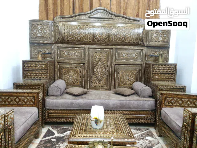 للبيع طقم دمشقي موزاييك وصدف ملكي شغل يدوي بل كامل