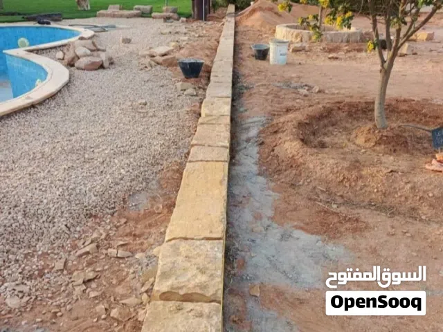 مقاول حجر طبيعي وبناء استراحات ومزارع في الرياض