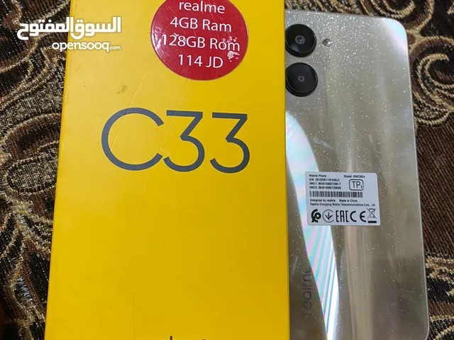 ريلمي c33  استعمال أيام ولا خدش مجرد تم تشغيله فقط