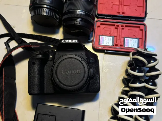 Canon 800d بحالة ممتازة مع اكسسوارتها