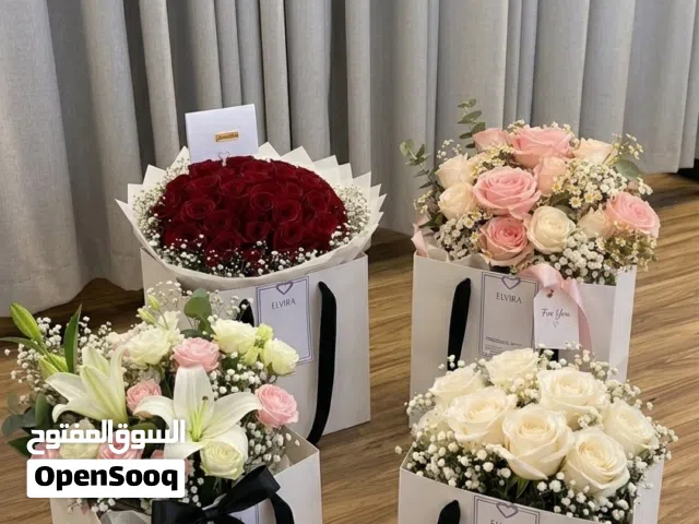 تنسيق اكسسوارات مع ورد