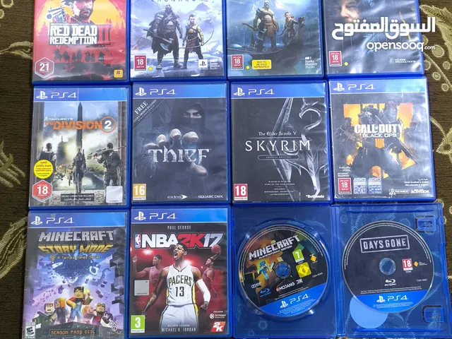 سيديهات العاب سوني بلايستيشن 4 وتشتغل على بلاستيشن 5 طبيعي جدا وكلها شغاله حلاااوه مضمون