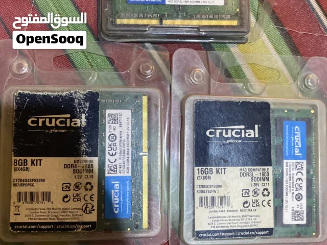 رام لابتوب RAM DDR4 8g +16gDDR3+4gDDR3