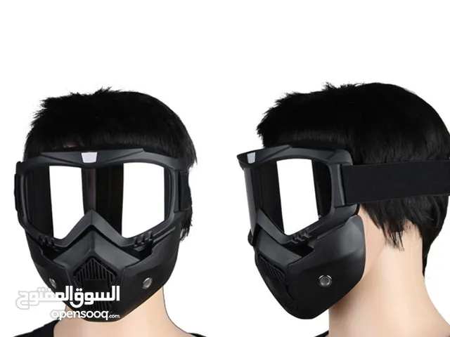 (عرض الطيار) ماسك التوتوسكل الشتوي للوجه بالكامل+جوانتي الموتوسكل التاتش