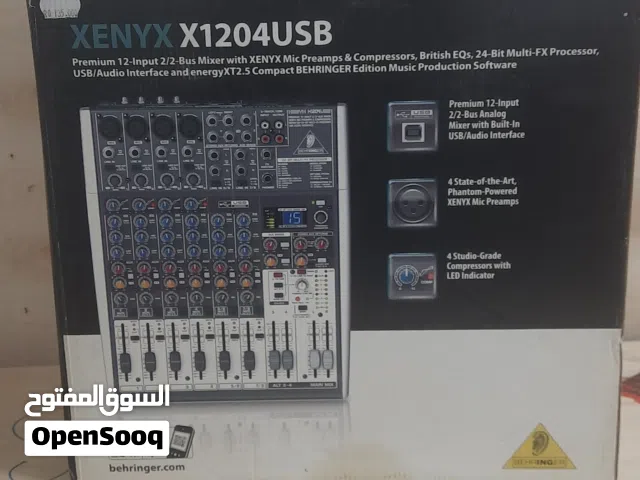 Behringer XENYX X1204USB 12-Input Analog Mixer.