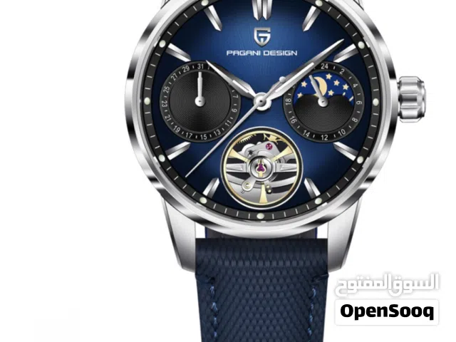 ساعة باغاني ديزاين اوتوماتيك مكينة مكشوفة/pagani watch automatic