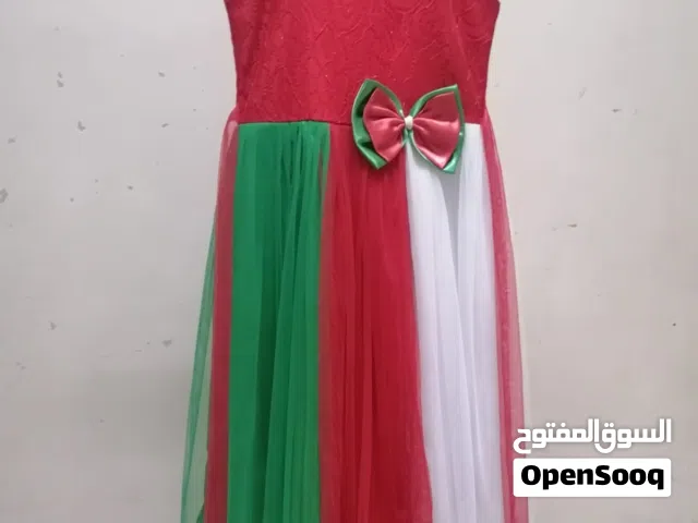 فستان العيد الوطني Medium size مقاس متوسط من عمر 7 الي 11 سنه