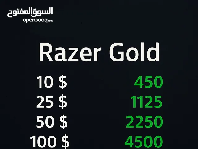 Razer Gold gaming card for Sale in Jeddah