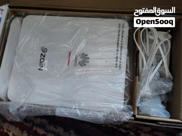مقوي شبكه وموزع الانترنت فايبر  زين جديد مكفول