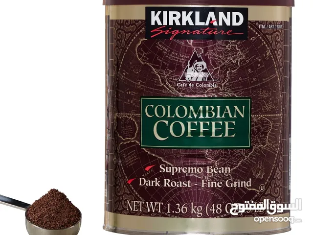 Kirkland 100% Colombian coffee Supremo bean Dark roast fine grind 1.36 kg