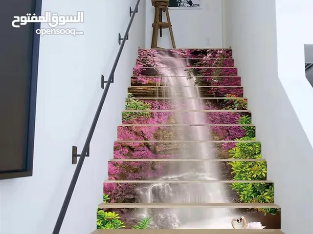 ملصقات 3d لتزين الدرج والارضية والجدران