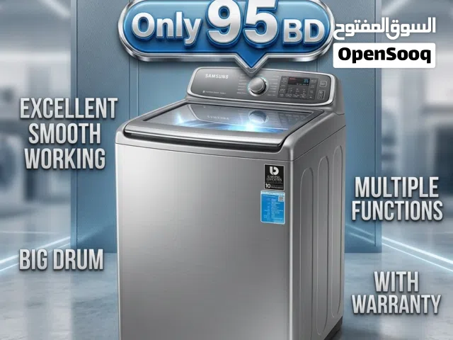Samsung 20KG Used Washing Machine Excellent Smooth Working Big Drum Multiple Functions with Warranty
